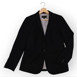 NWOT J. Crew Wool Black Blazer Classic Suit Jacket Size 6